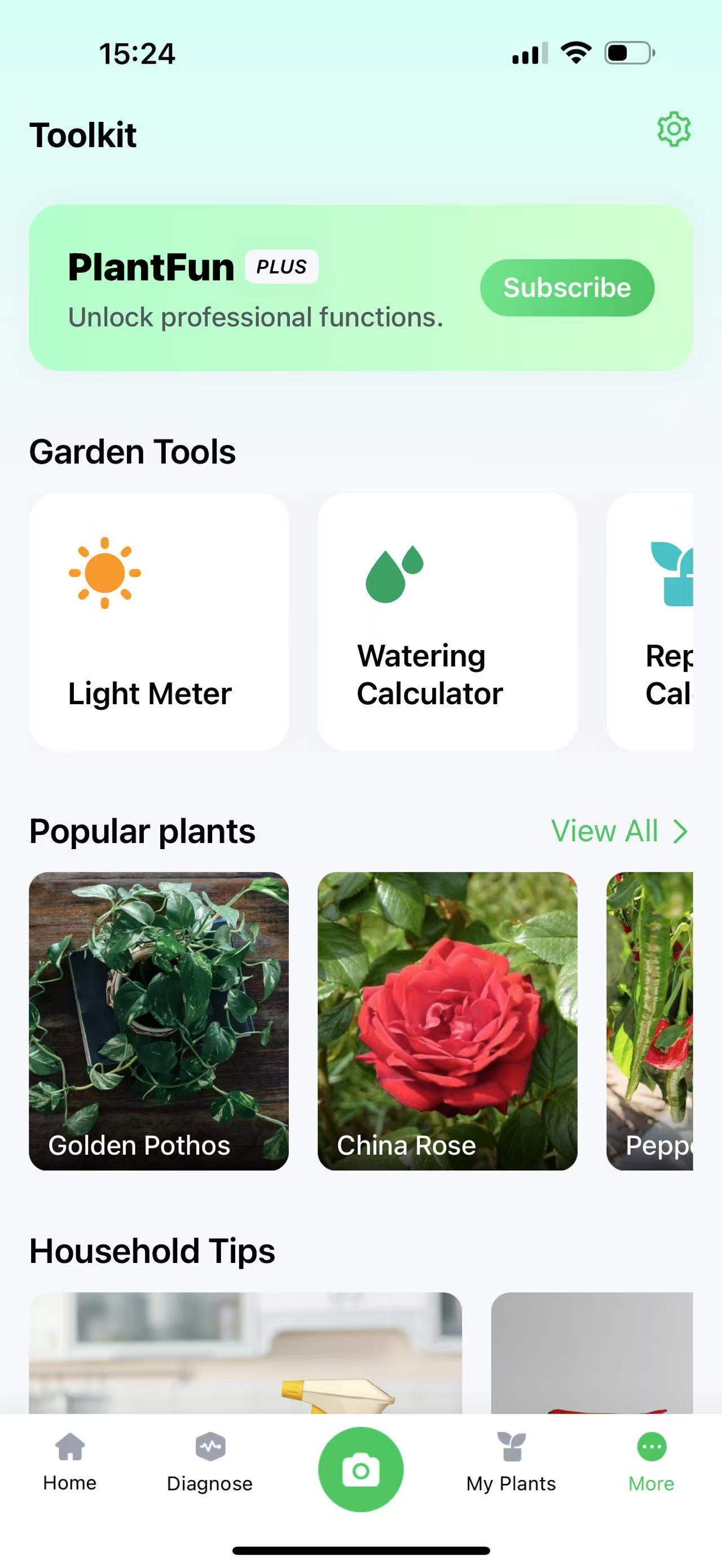 Open Home page